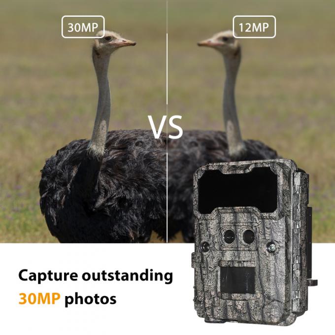 Infrarot Wildkamera 30MP1080P Dual-Objektiv Wildkameras für Outdoor Wildtierfalle Wasserdichte 940nm IR Kamera 2