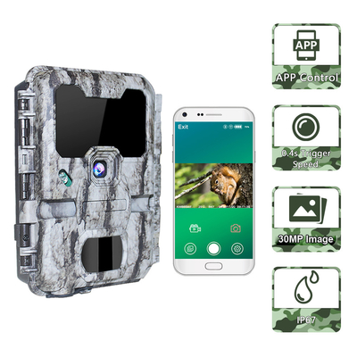 Wasserdichtes IP67 30mp 1080p Wifi, das Triggergeschwindigkeit der Hinterkamera-0.25s jagt