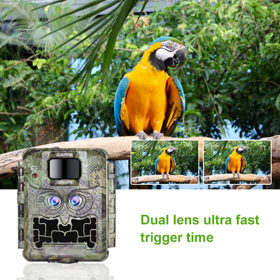 Kamera 13MP CMOS wild lebenden Tiere der DC12V-Doppellinsen-1080P Hinterkein Glühen-Nocken