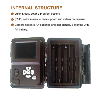 Dual Lens 4K Video 30FPS Infrarot Jagdkamera High-End Trail Kamera