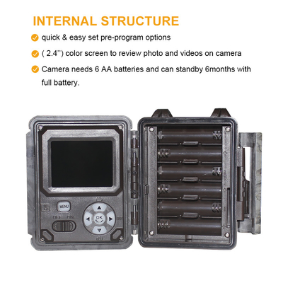 KW561 Trail Infracam Mini 30MP 0.25s Geschwindigkeit 4K Video Auflösung Wasserdicht CMOS Sensor SD Me