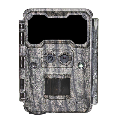 KW696 Outdoor Jagdkamera Dual-Objektiv 30MP ohne Leuchtstoff Spurenkamera 1080p Nachtsicht 512G für
