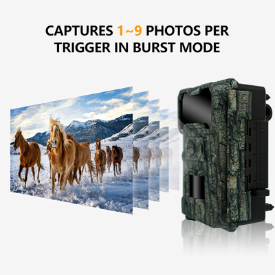 KW696 Outdoor Jagdkamera Dual-Objektiv 30MP ohne Leuchtstoff Spurenkamera 1080p Nachtsicht 512G für