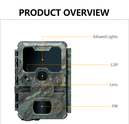 KW788 Trail Kamera Jagdkamera Wasserdicht 0,1s Auslöser 4K 32MP Nachtsicht Wasserdichte Infrarotkamera