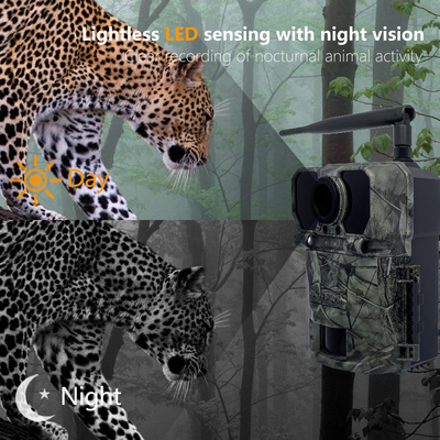 KW865 WIFI versteckte Kamera drahtlose Jagdkamera IP67 20MP Spurkamera, die Bilder an Sie sendet
