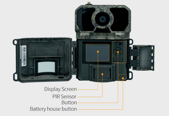 KW865 WIFI versteckte Kamera drahtlose Jagdkamera IP67 20MP Spurkamera, die Bilder an Sie sendet