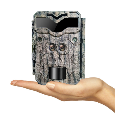 Jagdkamera KW698A Doppelobjektiv 1080P 30MP wasserdicht IP67 bis zu 512 GB Speicherplatz Nachtsicht 0,25s Trigger-Spielkamera