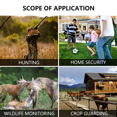KW591 Wildtierkamera keine Leuchte Dual Sensoren 1080P wasserdicht IP67 0,4s Auslösergeschwindigkeit bis 512 GB Speicher Hunting Kamera
