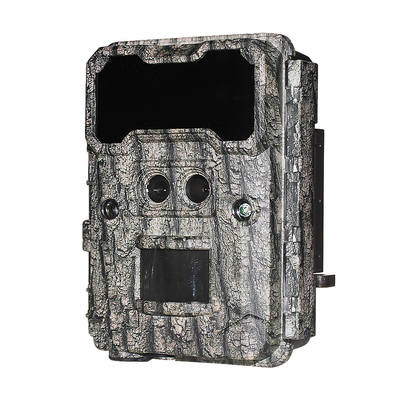 Jagdkamera im Freien KW696 Doppelobjektiv 30MP wasserdicht IP67 1080p Nachtsicht bis 512GB Speicherplatz leuchtende Spurkamera