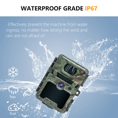 Spielkamera KW571 mit wasserdichtem IP67 No-Glow CMOS Sensor 30MP Foto 1080P 0.25s Triggergeschwindigkeit Nachtsicht