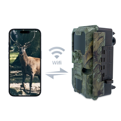 Jagdkamera KW866 mit WIFI-Verbindung 0,25 Sek. Aufnahmegeschwindigkeit IP67 bis zu 512 GB Speicher 32 MP 4K bei 30 Bildern pro Sekunde Hirschjagd