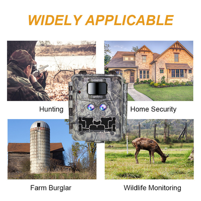 Jagdkamera KW591 Doppelsensor 30MP 1080P wasserdicht IP67 0.4s Reaktionsgeschwindigkeit Nachtsicht bis zu 512GB Speicher Wildtierkamera
