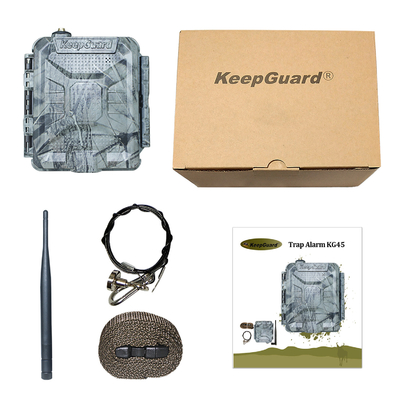 KEEPGUARD KG45 Anruf oder SMS-Übermittlung bei Alarm 1-5 Mobilfunknummern Funktioniert mit verschiedenen Fanggeräten für Abwehrtiere