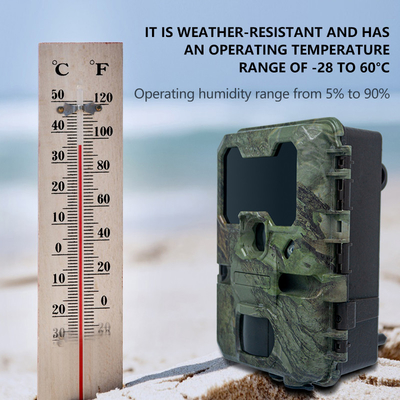 WIFI Trail Camera KW866 OEM/ODM 0,25s Aufnahmegeschwindigkeit Wasserdicht IP67 bis 512 GB Speicher 32MP 4K bei 30fps Wildtierkamera