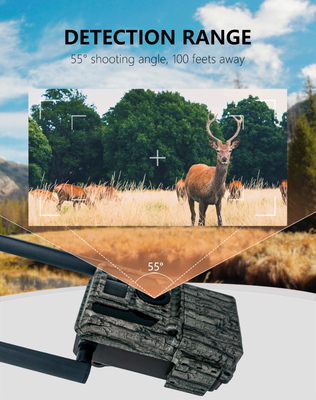 Hochleistungs- 4G-Trail-Kamera 36MP HD-Fotos und 2K-Videos Dual-Antenne IP66 Wasserdichte Jagdkamera mit 512 GB Speicherkapazität