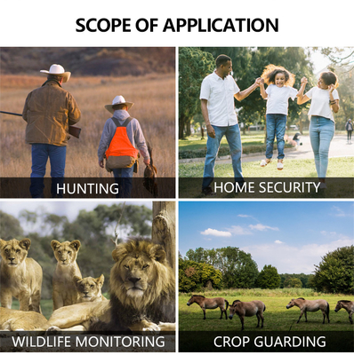 32MP 4K Infrarot Wildkamera mit IP66 Wasserdichtigkeit und PIR-Funktion zur Wildtierbeobachtung