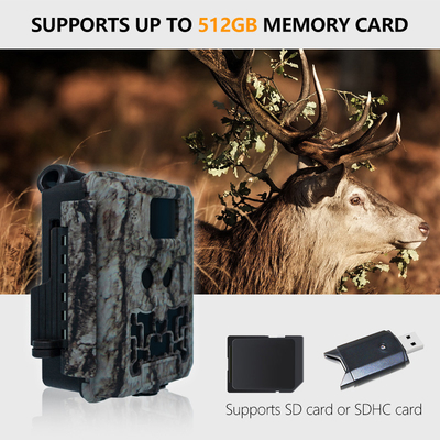 Jagdkamera KW591 leuchtende Dual-Sensoren 1080P wasserdicht IP67 0,4s Auslösergeschwindigkeit bis 512 GB Speicher Hunting-Kamera