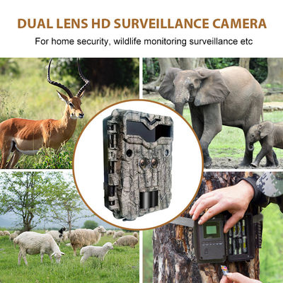 HD-Jagdkameras Keepguard Dual-Lens 32MP No-Glow LED Trail Kamera 1080P Nachtsicht Jagd-Spielkamera für Wildtiere