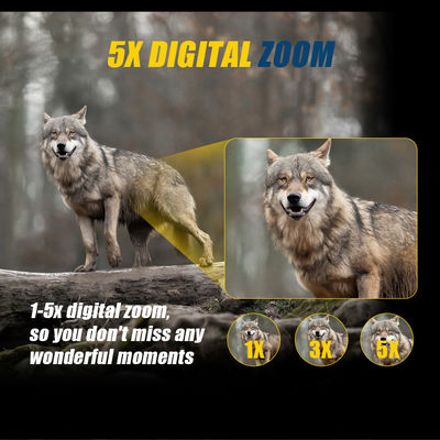 Nachtsichtfähigkeit • Hochauflösender Bildschirm • Sichtbarkeit in großer Entfernung • Dauerhafte und robuste Bauweise für den Außenbereich • Einfache Bedienung • Wiederaufladbare Batterie