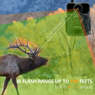 Sensoren 30MP Deer Trail Camera Megapixel imprägniern IP65 mit SDHC-Karte