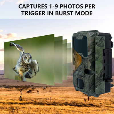 2-Zoll-LCD-Jagdkamera mit einer Größe von 110 x 97 x 66 mm, geeignet für die professionelle Tierbeobachtung im Freien