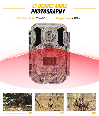 Infrarotjagd-Kamera 30MP 1080P IP66 lED-wild lebender Tiere