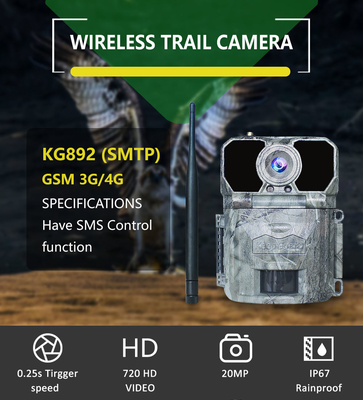 25m IR MMS GPRS zelluläre Spiel-Kamera dynamisches drahtloses smtp 4G