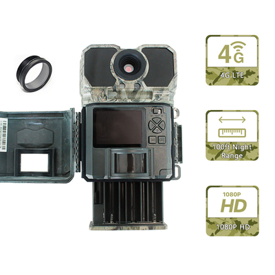 LCD-Display 4G Trail-Kamera Programmierbar 940nm KEIN GLOW ICCID FTP SMTP MMS APP Steuerung Jagdzubehör