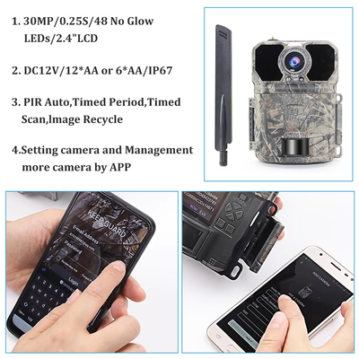 Jagdhinterder wild lebenden tiere der kamera-30Mp 1080P Kamera im Freien mit MMS-smtp-ftp