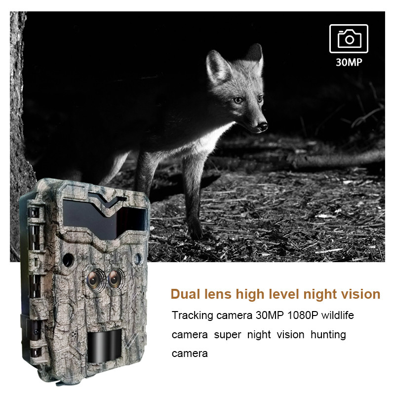Der Kamera-wild lebenden Tiere der wasserdichten 4K Jagd-Hinterkamera ultra HD Nachtinfrarot im Freien mit Bewegungs-Sensor