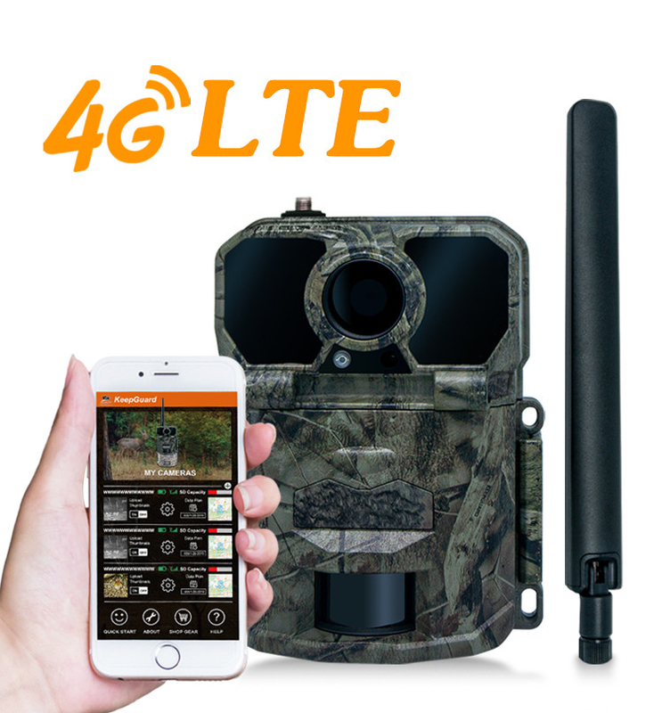 4G-Testskamera mit Antenne KW896 30MP 0,15s Auslösergeschwindigkeit Nachtsicht wasserdicht IP65 für Wildtierforschung
