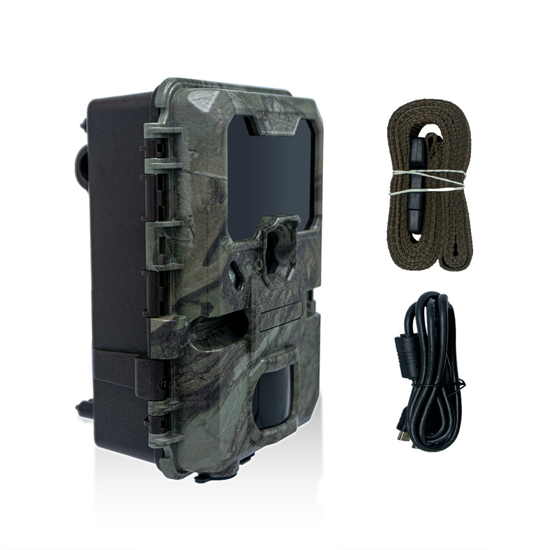 Jagdkamera KW788 wasserdicht IP65 4K Video mit 30fps 32MP 0,25s Auslösergeschwindigkeit bis zu 512GB Speicher für Wildtierforschung