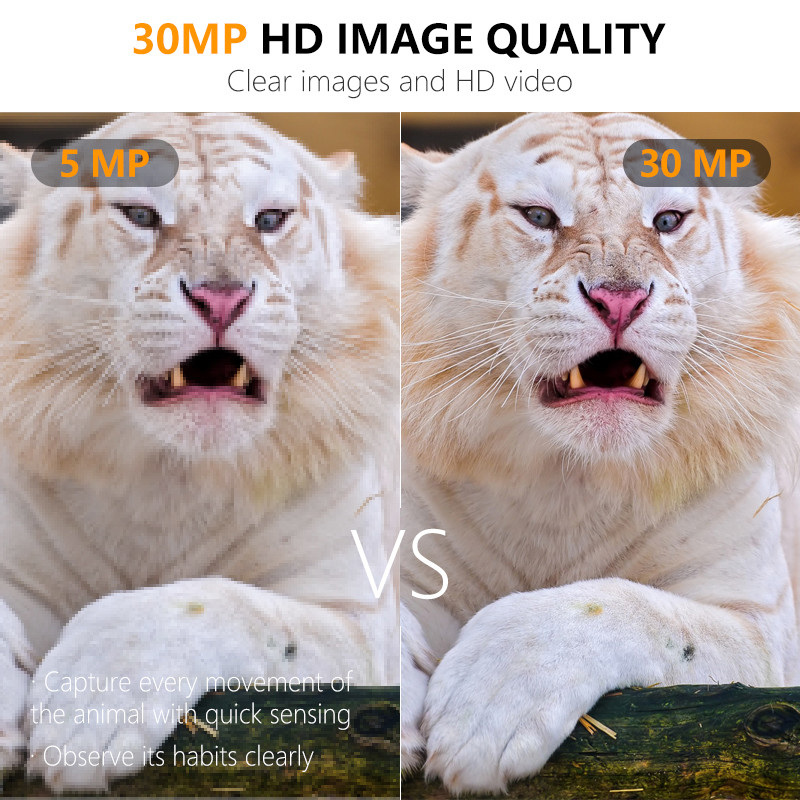 Mini-Größe kostengünstige Jagdkamera KW561 mit 30MP/1080P wasserdicht IP67 bis 512GB 0,3s Auslöser für die Wildtierjagd