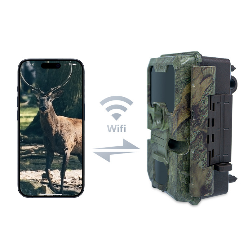 Jagdkamera KW866 mit WIFI-Verbindung 0,25 Sek. Aufnahmegeschwindigkeit IP67 bis zu 512 GB Speicher 32 MP 4K bei 30 Bildern pro Sekunde Hirschjagd