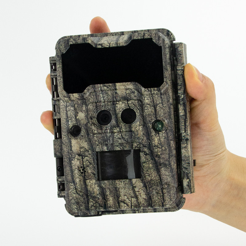 Jagdkamera KW698A Doppelsensoren 0,25 Sek. Aufnahmegeschwindigkeit 30MP 1080PHD leuchtenfrei 100 Fuß Nachtbereich wasserdicht IP67 Aufklärungskamera