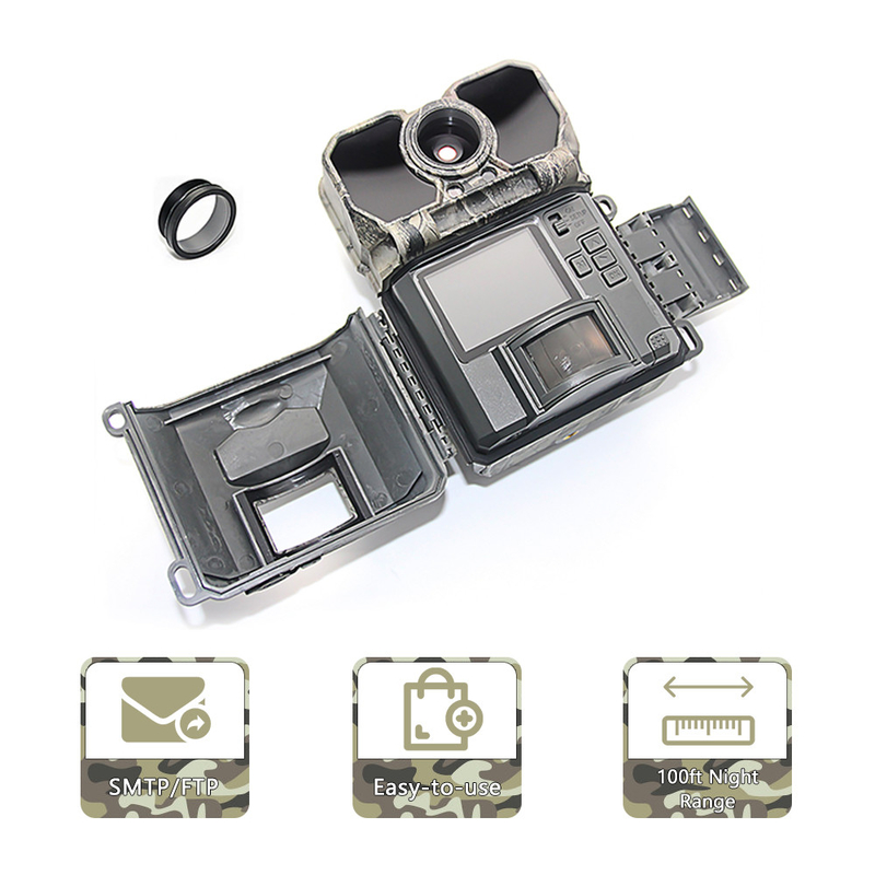 Auslöser 2,4" 4G 0.25s Nachtsicht IR der LCD-Jagd-Kamera-Hinterkundschaftende wild lebenden Tiere schnitt Infrarotkamera